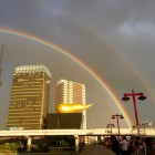 台風の際に浅草で起きた奇跡!! ダブルレインボー 台風の際に浅草で起きた奇跡!! ダブルレインボー